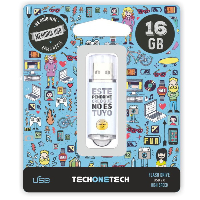 Tech One Tech Pendrive No Es Tuyo 16GB USB 2.0 Tech One Tech Pendrive No Es Tuyo 16GB USB 2.0